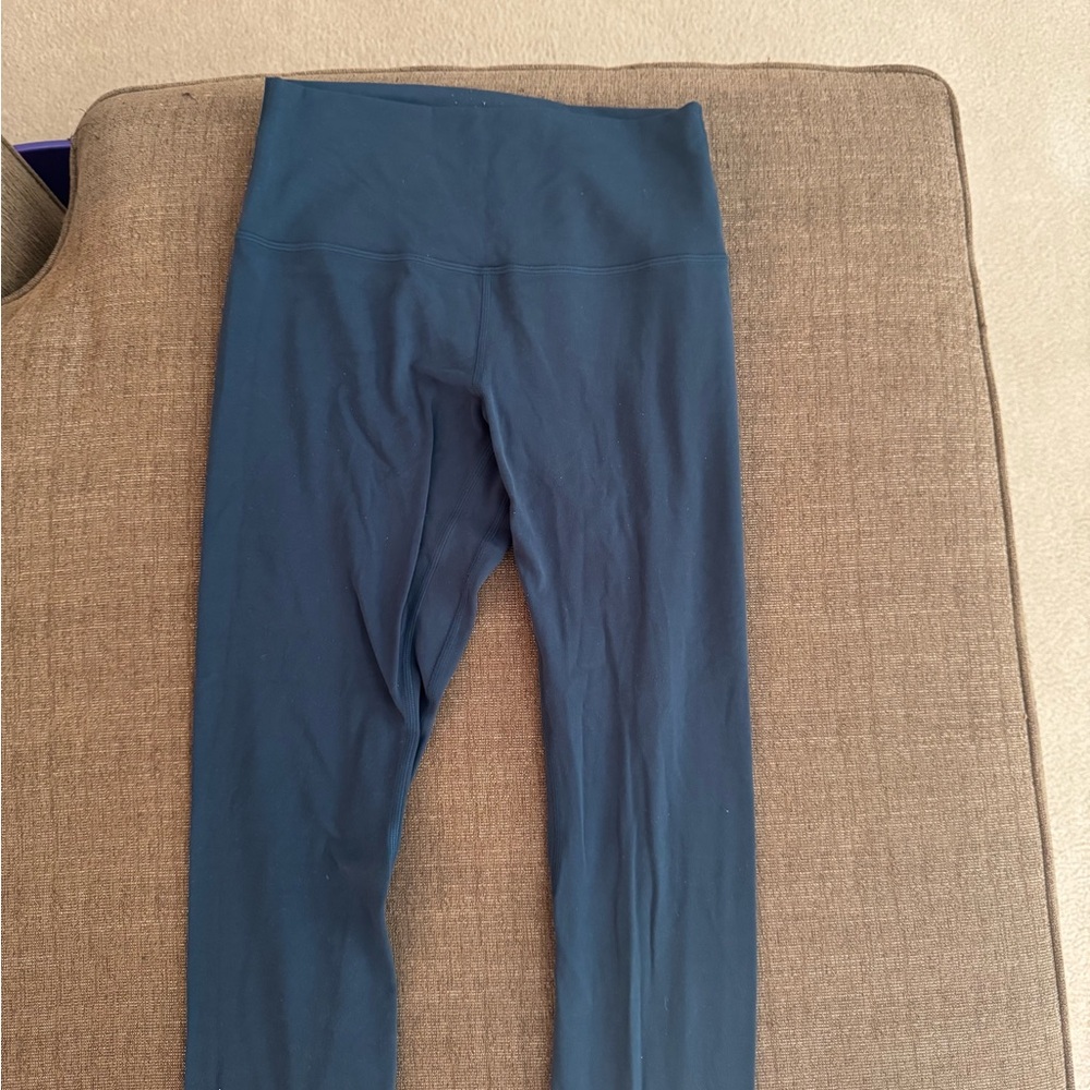 Blue High-Waisted Leggings 25 inch